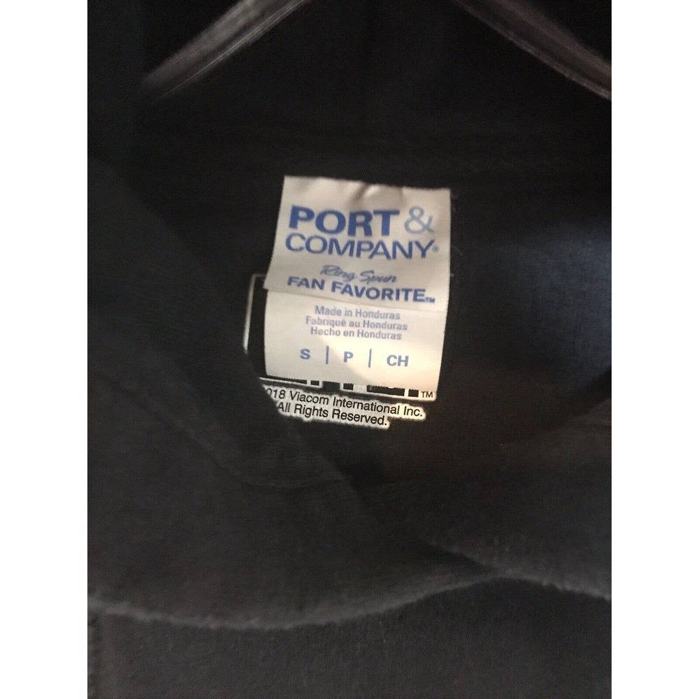 MTV Hoodie Men”s S-P Black Sweatshirt Pullover Chest Graphic Front Pocket. - Picture 4 of 8